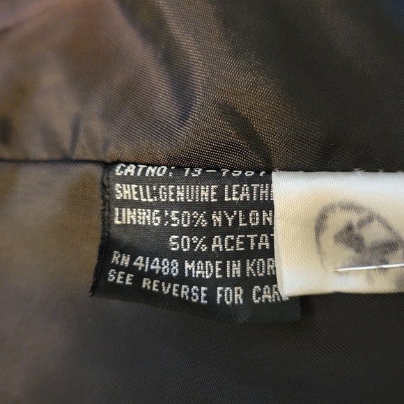 Rare Vintage Avant Garde Korean Made Oversized 100%  Leather Trench Coat Size 4 - Picture 13 of 16